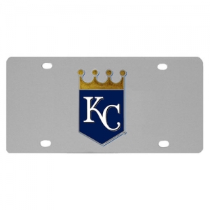 Kansas City Royals MLB Stainless Steel License Plate