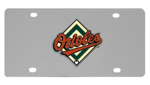 Baltimore Orioles MLB Stainless Steel License Plate