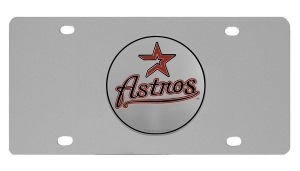 Houston Astros MLB Stainless Steel License Plate