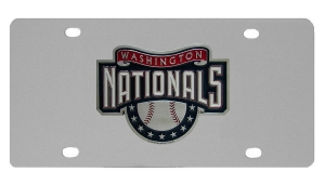 Washington Nationals MLB Stainless Steel License Plate