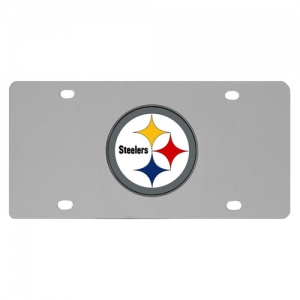 Pittsburgh Steelers Stainless Steel License Plate