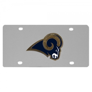 St. Louis Rams Stainless Steel License Plate
