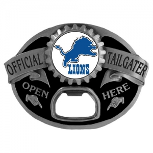 Detroit Lions NFL Bottle Opener Tailgater Belt Buckle