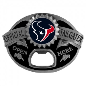 Houston Texans NFL Bottle Opener Tailgater Belt Buckle