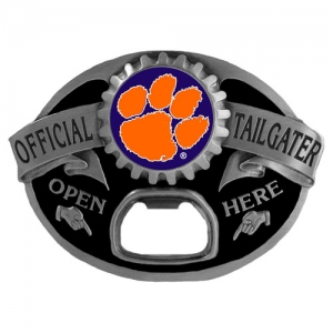 Clemson Tigers NCAA Bottle Opener Tailgater Belt Buckle