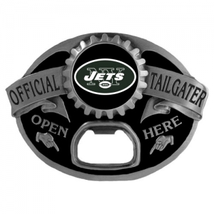 New York Jets NFL Bottle Opener Tailgater Belt Buckle