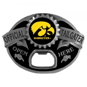 Iowa Hawkeyes NCAA Bottle Opener Tailgater Belt Buckle