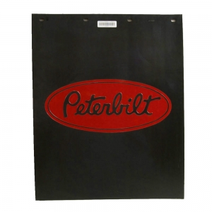 Peterbilt Motors 24" x 30" Plastic 3/16" Thick Semi Truck Black Mud Flaps
