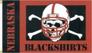 Nebraska Cornhuskers NCAA 3 x 5 Blackshirt Flag