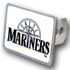 Seattle Mariners MLB Pewter Trailer Hitch Cover
