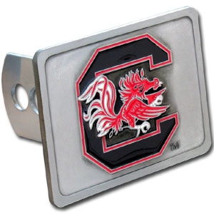 South Carolina Gamecocks NCAA Pewter Trailer Hitch Cover