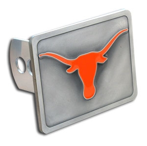 Texas Longhorns NCAA Pewter Trailer Hitch Cover