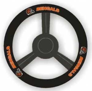 Cincinnati Bengals Leather Steering Wheel Cover