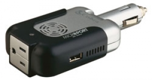Cobra CPI130 MicroPort 130W/260W DC to AC Power Inverter w/USB Port & Swivel Arm
