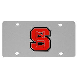 NC State Wolfpack NCAA Stainless Steel License Plate