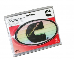 Cummins Diesel LED Hitch Cover Brake Light w/ LED Accent Light
