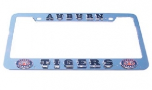 Auburn Tigers "Eyes" NCAA Chrome 3D License Plate Tag Frame