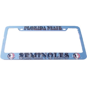 Florida State Seminoles NCAA Chrome 3D License Plate Tag Frame