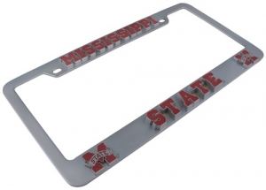 Mississippi State Bulldogs NCAA Chrome 3D License Plate Frame
