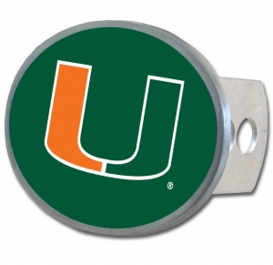 Miami Hurricanes Oval Hitch Cover