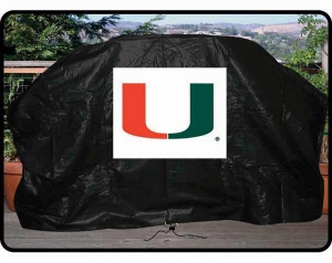 Miami Hurricanes NCAA Vinyl Gas Grill Covers