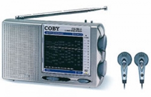 Coby AM/FM/LW/SW 12 World Band Radio with Earphones