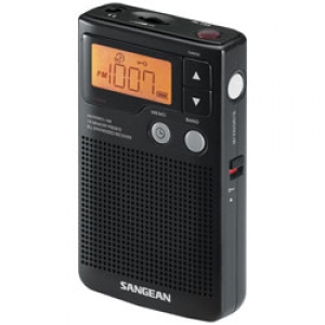 Sangean America FM Stereo/AM/FM Digital Tuning Personal Receiver Radio w/ Clock