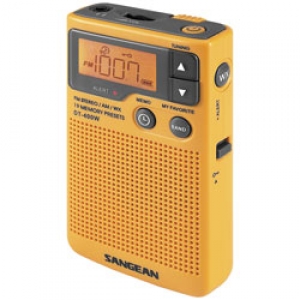 Sangean America AM/FM Digital NOAA Weather Alert Pocket Radio