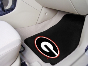 Georgia Bulldogs "G Logo" Universal 2pc Black Front Floor Mats