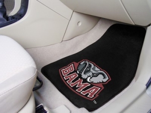 Alabama Crimson Tide "Elephant Logo" 2pc Car/SUV/Truck Floor Mats