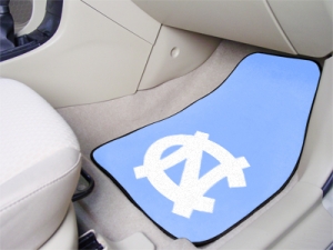 North Carolina Tar Heels "NC" Logo 2pc Universal Car Floor Mats