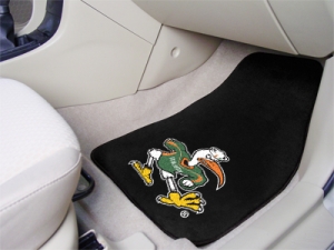 Miami Hurricanes "Sebastian the Ibis" 2pc Car/SUV/Truck Floor Mats