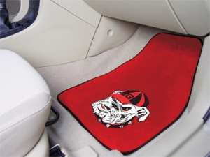 Georgia Bulldogs "UGA Dawg" Logo Universal 2pc Red Front Car Mats