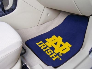 Notre Dame Fighting Irish 2pc Script Style Car Mats