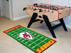 Kansas City Chiefs 29.5" x 72" NFL Office/House Football Field Floor Runner