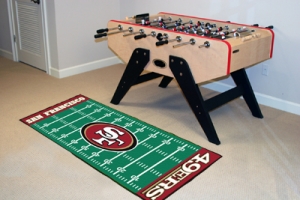 San Francisco 49ers 29.5" x 72" NFL Office/House Football Field Floor Runner