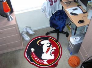 Florida State Seminoles Mascot Cut-Out Floor Mat