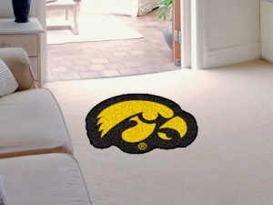 Iowa Hawkeyes Mascot Cut-Out Floor Mat