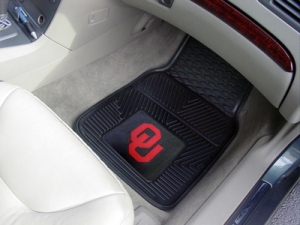 Oklahoma Sooners Premium All Weather 2pc Rubber Car Floor Mats