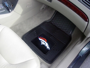 Denver Broncos Premium All Weather 2pc Rubber Car Floor Mats