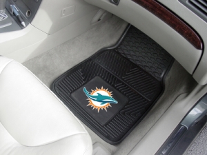 Miami Dolphins Premium All Weather 2pc Rubber Car Floor Mats