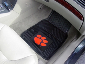 Clemson Tigers Premium All Weather 2pc Rubber Front Floor Mats