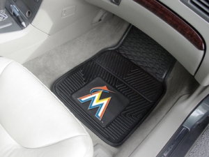Miami Marlins Premium All Weather 2pc Rubber Car Floor Mats