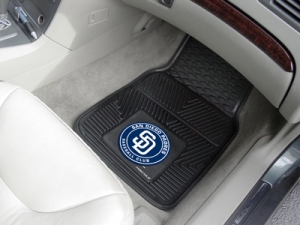 San Diego Padres Premium All Weather 2pc Rubber Car Floor Mats