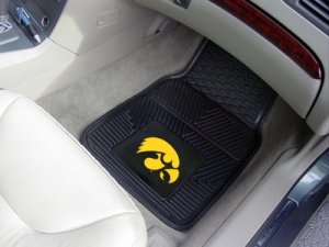 Iowa Hawkeyes Premium All Weather 2pc Rubber Car Floor Mats