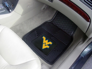 West Virginia Mountaineers Premium All Weather 2pc Rubber Car Floor Mats