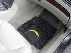 San Diego Chargers Premium All Weather 2pc Rubber Car Floor Mats