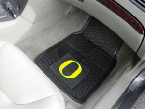 Oregon Ducks Premium All Weather 2pc Rubber Car Floor Mats