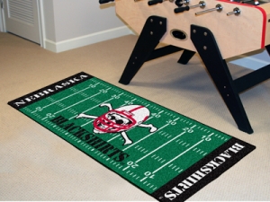 Nebraska Cornhuskers 29.5" x 72" NCAA Office/House Blackshirts Football Field Floor Runner