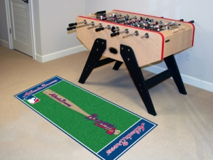 Atlanta Braves MLB 29.5" x 72" Office/House Floor Runner Mat